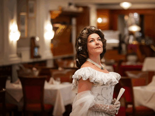 Monika Mosser als Sisi in der Schauspielbiographie